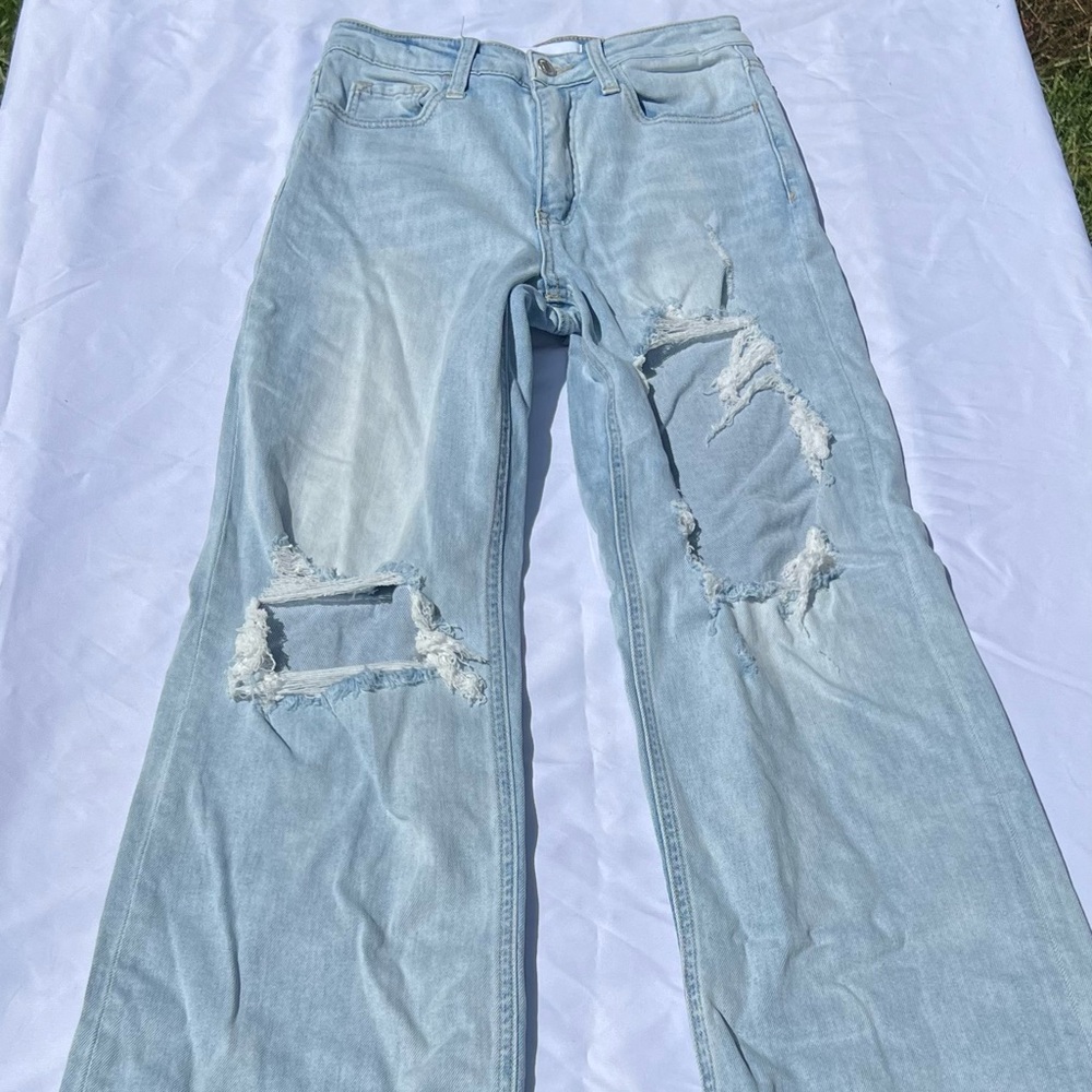 Vervet Light Blue Distressed Women Jeans 26